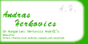 andras herkovics business card